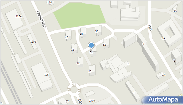 Stalowa Wola, Okulickiego-Niedźwiadka Leopolda, gen., 54, mapa Stalowa Wola