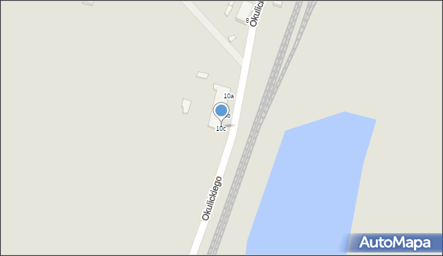 Stargard, Okulickiego-Niedźwiadka Leopolda, gen., 10c, mapa Stargard