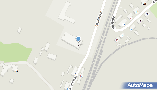 Stargard, Okulickiego-Niedźwiadka Leopolda, gen., 3, mapa Stargard