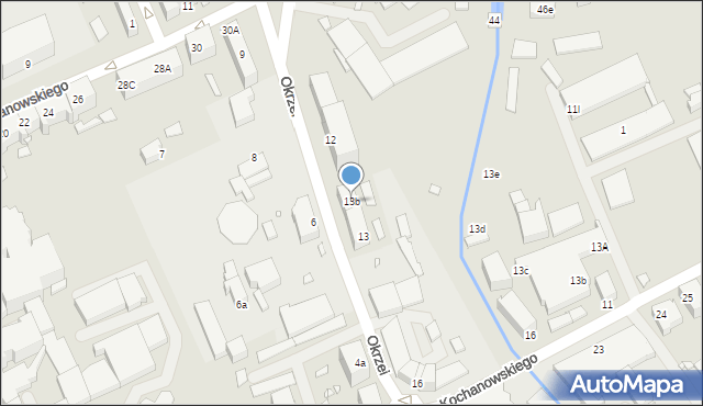 Stargard, Okrzei Stefana, 13b, mapa Stargard
