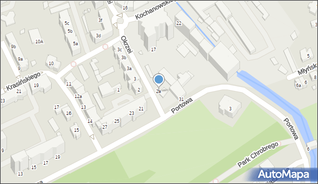 Stargard, Okrzei Stefana, 2a, mapa Stargard