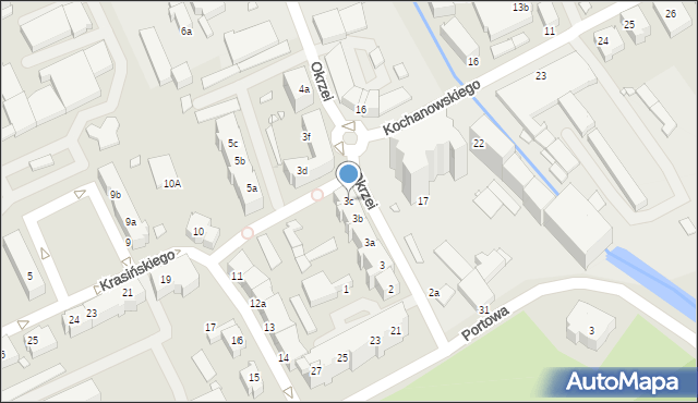 Stargard, Okrzei Stefana, 3c, mapa Stargard