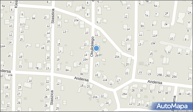 Starogard Gdański, Okulickiego Leopolda, gen., 15, mapa Starogard Gdański