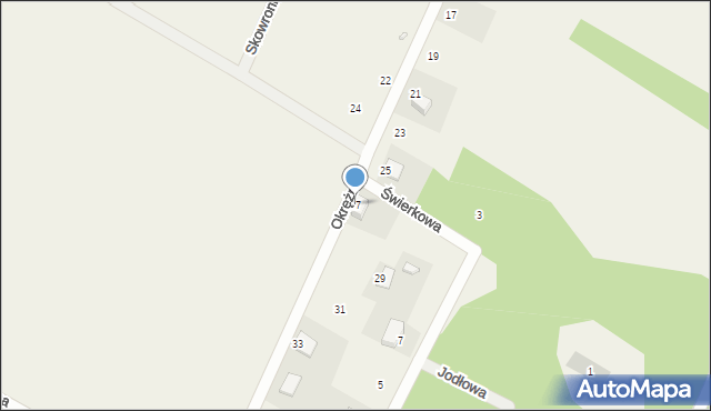 Stronno, Okrężna, 27, mapa Stronno