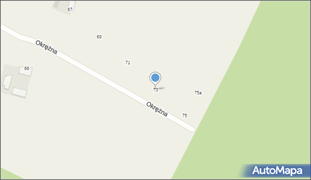 Stronno, Okrężna, 73, mapa Stronno