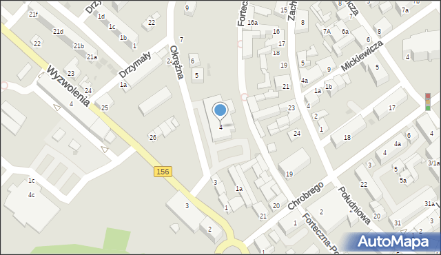 Strzelce Krajeńskie, Okrężna, 4, mapa Strzelce Krajeńskie