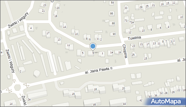 Świecie, Okrężna, 3, mapa Świecie