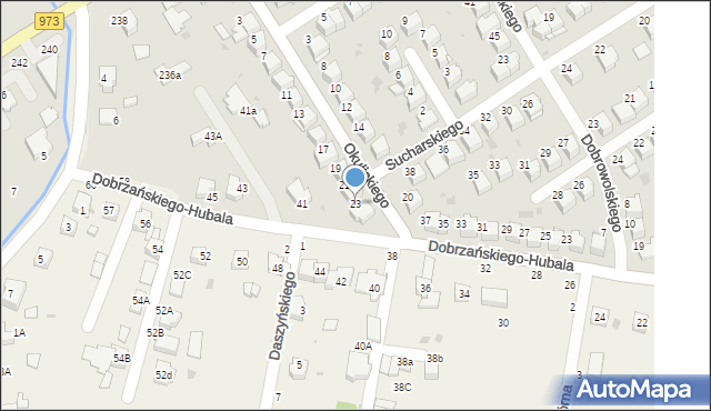 Tarnów, Okulickiego Leopolda, gen., 23, mapa Tarnów