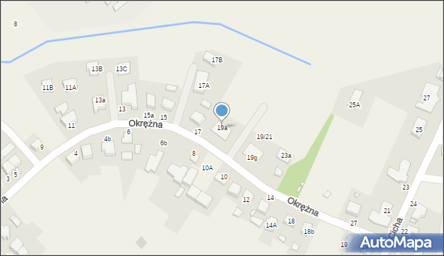 Tarnowo Podgórne, Okrężna, 19a, mapa Tarnowo Podgórne