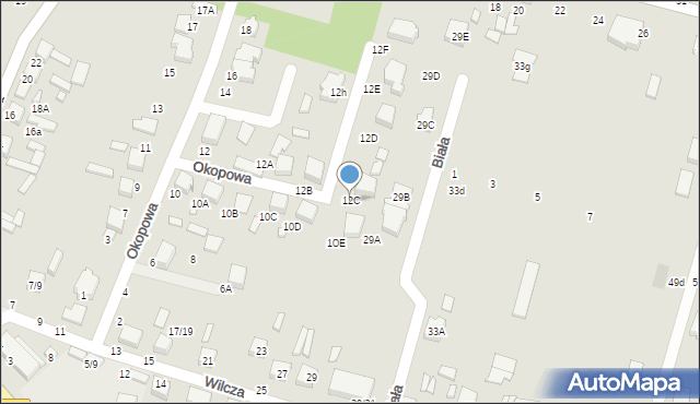 Tomaszów Mazowiecki, Okopowa, 12C, mapa Tomaszów Mazowiecki