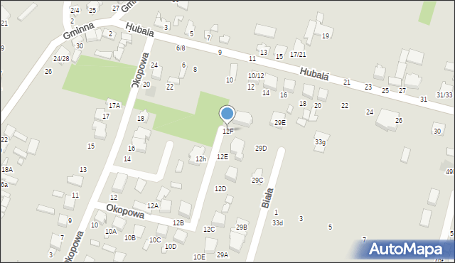 Tomaszów Mazowiecki, Okopowa, 12F, mapa Tomaszów Mazowiecki