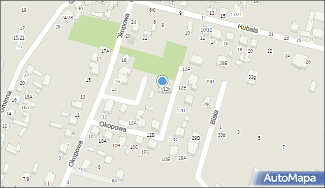 Tomaszów Mazowiecki, Okopowa, 14h, mapa Tomaszów Mazowiecki