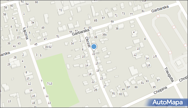 Tomaszów Mazowiecki, Okrzei Stefana, 11, mapa Tomaszów Mazowiecki