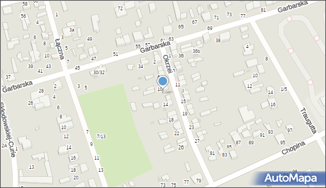 Tomaszów Mazowiecki, Okrzei Stefana, 12, mapa Tomaszów Mazowiecki