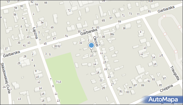 Tomaszów Mazowiecki, Okrzei Stefana, 8, mapa Tomaszów Mazowiecki