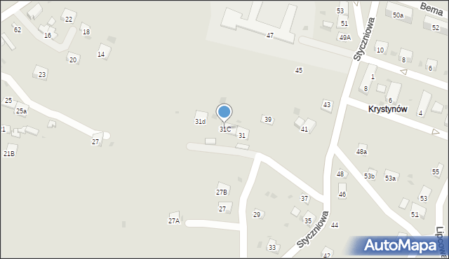 Trzebinia, Okrężna, 31a, mapa Trzebinia