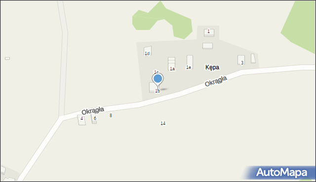 Wapnica, Okrągła, 1b, mapa Wapnica