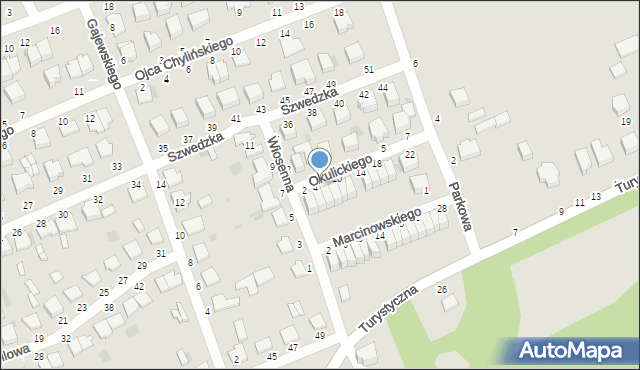 Warka, Okulickiego-Niedźwiadka Leopolda, gen., 6, mapa Warka