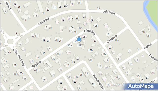 Wejherowo, Okrężna, 15E, mapa Wejherowo