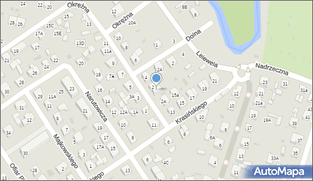 Wejherowo, Okrężna, 2B, mapa Wejherowo