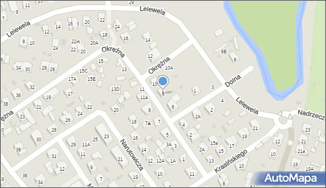 Wejherowo, Okrężna, 8, mapa Wejherowo