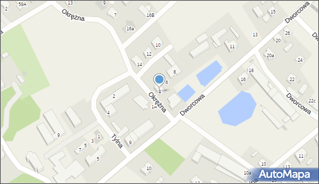 Wilkowice, Okrężna, 4, mapa Wilkowice