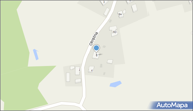 Wirów, Okrężna, 6, mapa Wirów