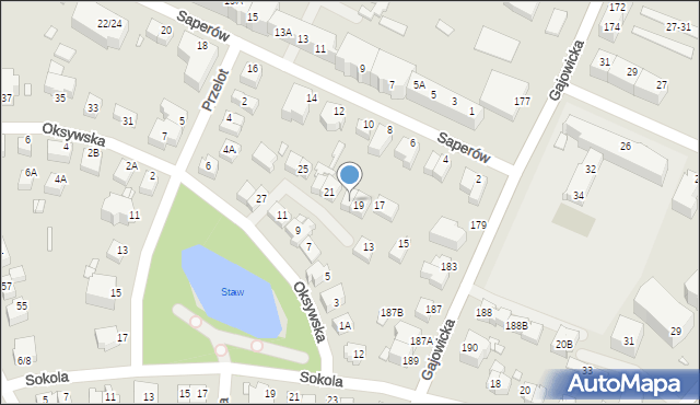 Wrocław, Oksywska, 19A, mapa Wrocławia