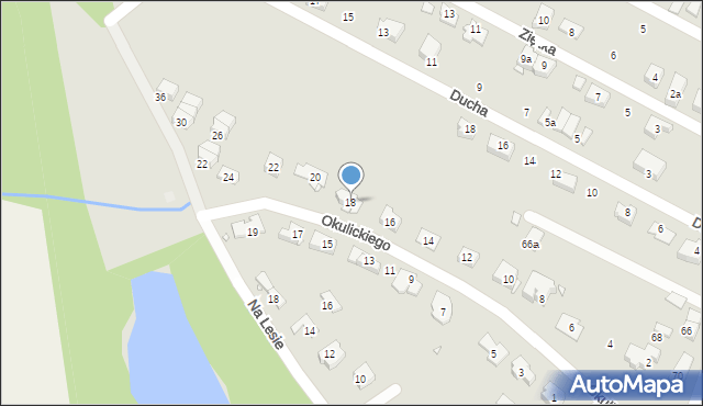 Zabrze, Okulickiego Leopolda, gen., 18, mapa Zabrza