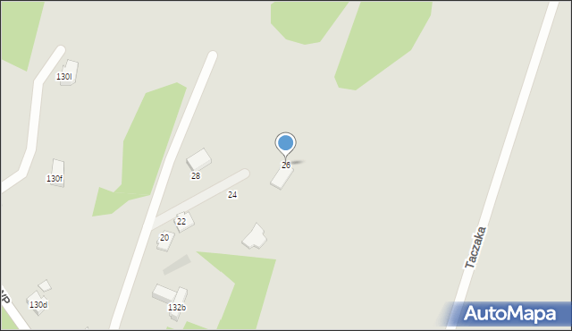 Żary, Okulickiego-Niedźwiadka Leopolda, gen., 26, mapa Żary