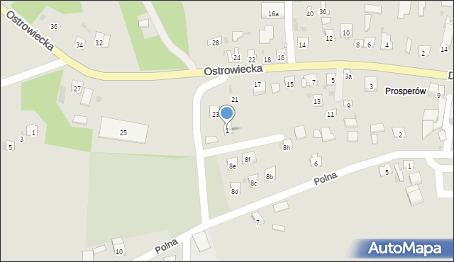Zawichost, Okrężna, 1, mapa Zawichost