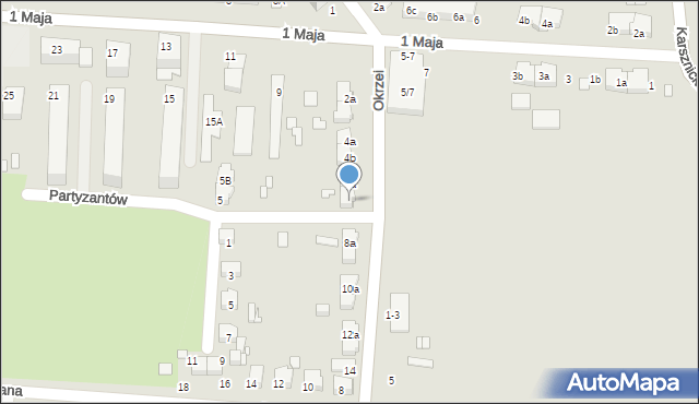 Zduńska Wola, Okrzei Stefana, 6b, mapa Zduńska Wola