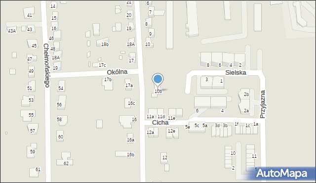 Zgorzelec, Okólna, 10b, mapa Zgorzelec