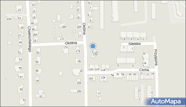 Zgorzelec, Okólna, 11, mapa Zgorzelec