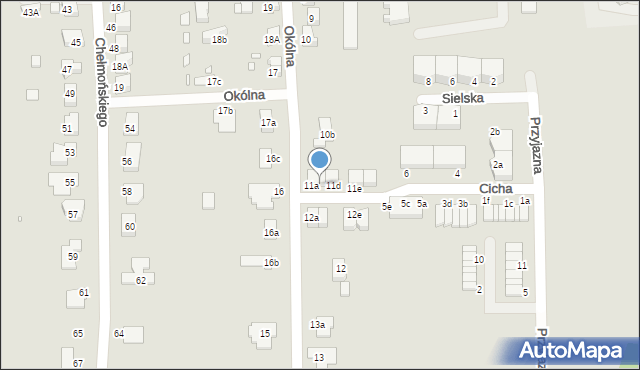 Zgorzelec, Okólna, 11b, mapa Zgorzelec