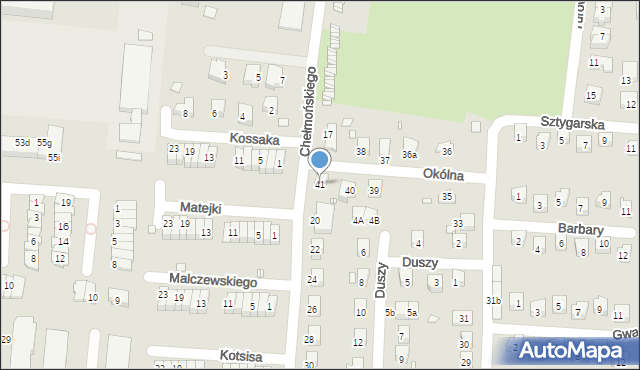 Zgorzelec, Okólna, 41, mapa Zgorzelec