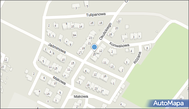 Zgorzelec, Okulickiego Leopolda, gen., 10, mapa Zgorzelec