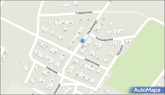 Zgorzelec, Okulickiego-Niedźwiadka Leopolda, gen., 10, mapa Zgorzelec