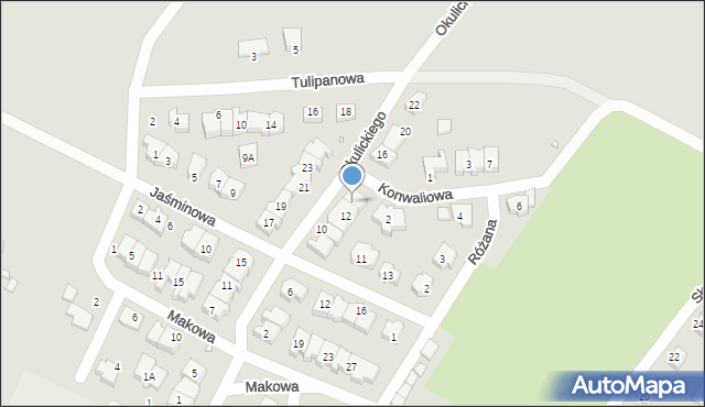 Zgorzelec, Okulickiego-Niedźwiadka Leopolda, gen., 14, mapa Zgorzelec