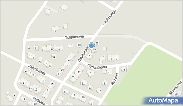 Zgorzelec, Okulickiego-Niedźwiadka Leopolda, gen., 18, mapa Zgorzelec