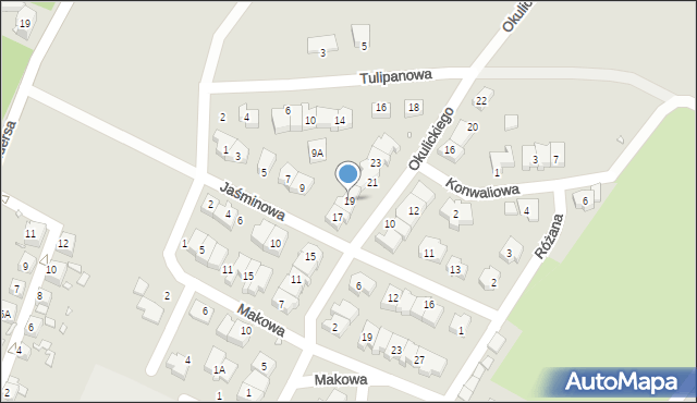 Zgorzelec, Okulickiego-Niedźwiadka Leopolda, gen., 19, mapa Zgorzelec