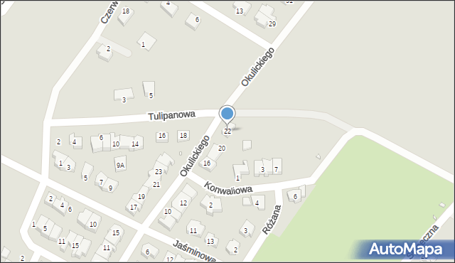 Zgorzelec, Okulickiego-Niedźwiadka Leopolda, gen., 22, mapa Zgorzelec