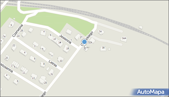 Zgorzelec, Okulickiego-Niedźwiadka Leopolda, gen., 32, mapa Zgorzelec
