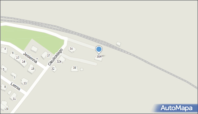 Zgorzelec, Okulickiego-Niedźwiadka Leopolda, gen., 34A, mapa Zgorzelec