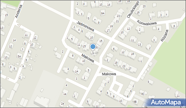 Zgorzelec, Okulickiego-Niedźwiadka Leopolda, gen., 7, mapa Zgorzelec