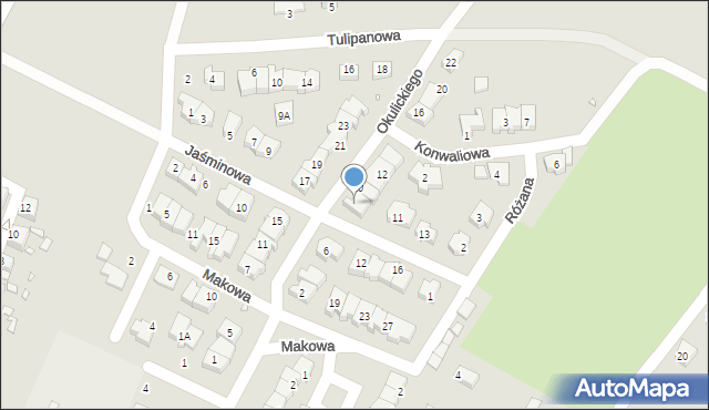 Zgorzelec, Okulickiego-Niedźwiadka Leopolda, gen., 8, mapa Zgorzelec