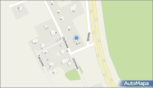 Bartąg, Olchowa, 34, mapa Bartąg