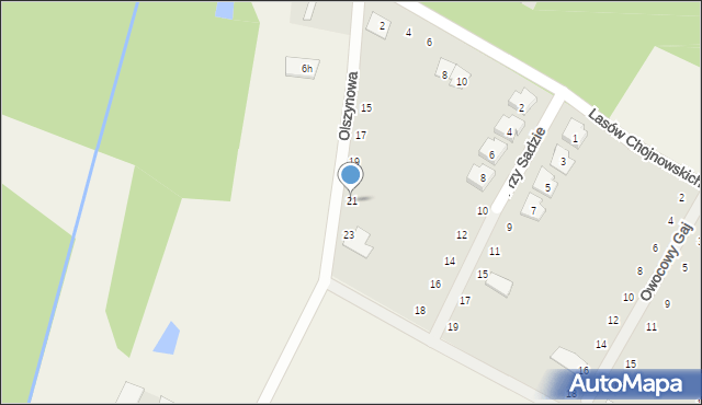 Baszkówka, Olszynowa, 21, mapa Baszkówka