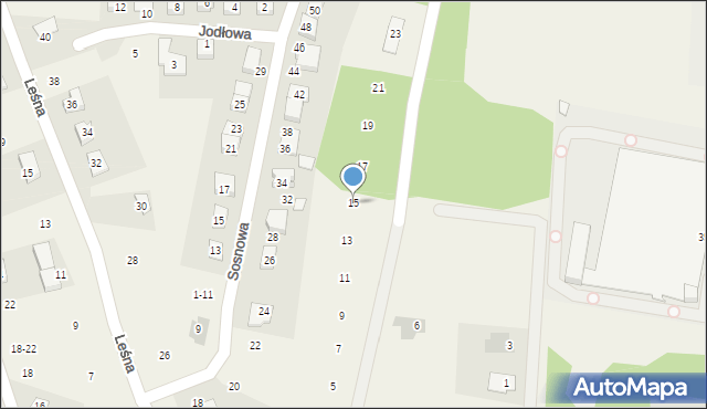 Bolechowo-Osiedle, Olchowa, 15, mapa Bolechowo-Osiedle