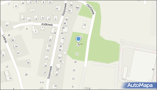 Bolechowo-Osiedle, Olchowa, 19, mapa Bolechowo-Osiedle